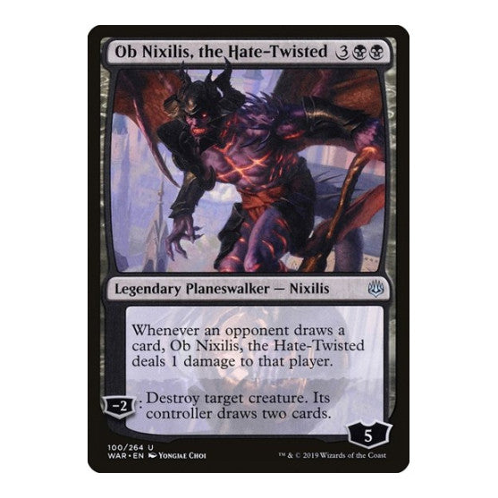Ob Nixilis the Hate Twisted (WAR) #100 Uncommon War of the Spark Magic: The Gathering: 2019