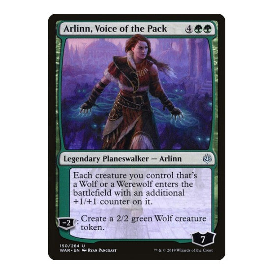 Arlinn, Voice of the Pack (WAR) #150 Uncommon (Lightly Played) War of the Spark Magic: The Gathering: 2019