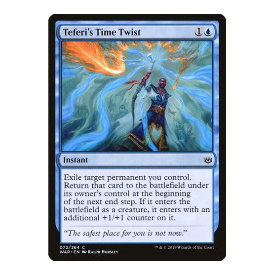 Teferis Time Twist (WAR) #72 Common (Lightly Played) War of the Spark Magic: The Gathering: 2019