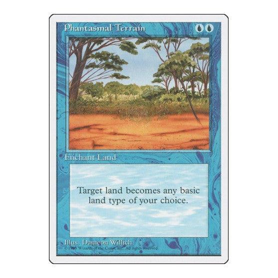 Phantasmal Terrain (4ED) #89 Common Fourth Edition Magic: The Gathering: 1995