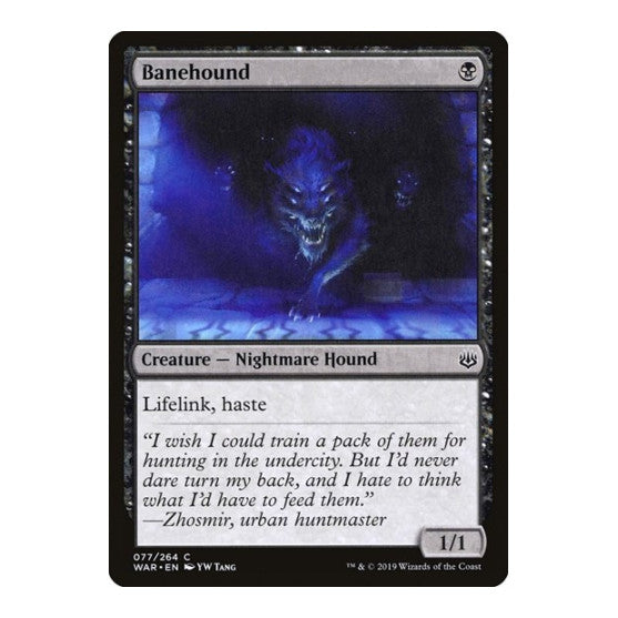 Banehound (WAR) #77 Common War of the Spark Magic: The Gathering: 2019