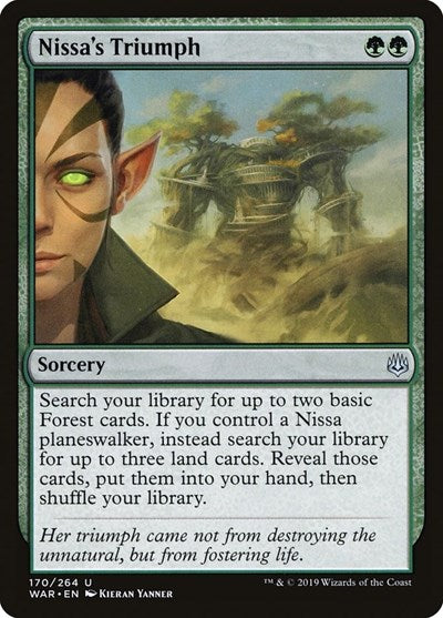 Nissas Triumph (WAR) #170 Uncommon (Lightly Played) War of the Spark Magic: The Gathering: 2019