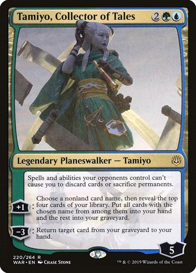 Tamiyo Collector of Tales (WAR) #220 Rare (Lightly Played) War of the Spark Magic: The Gathering: 2019