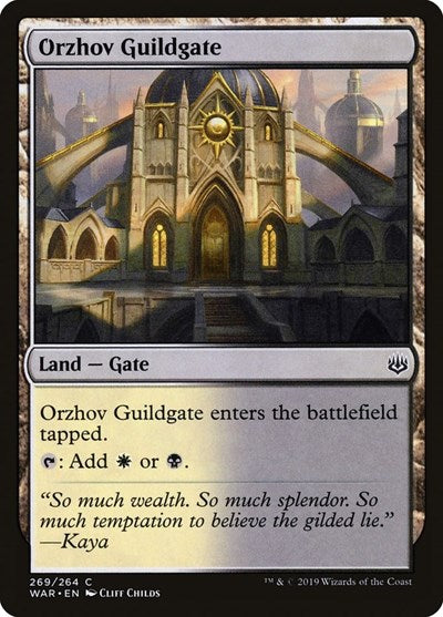 Orzhov Guildgate (WAR) #269 Common (Lightly Played) War of the Spark Magic: The Gathering: 2019