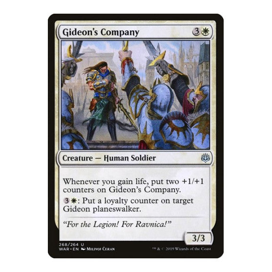 Gideons Company (WAR) #268 Uncommon War of the Spark Magic: The Gathering: 2019