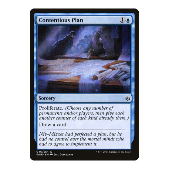 Contentious Plan (WAR) #46 Common (Lightly Played) War of the Spark Magic: The Gathering: 2019