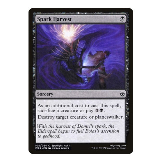 Spark Harvest (WAR) #105 Common (Lightly Played) War of the Spark Magic: The Gathering: 2019