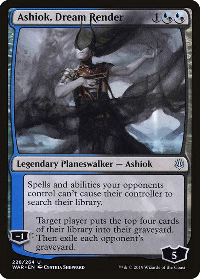 Ashiok Dream Render (WAR) #228 Uncommon (Near Mint) War of the Spark Magic: The Gathering: 2019