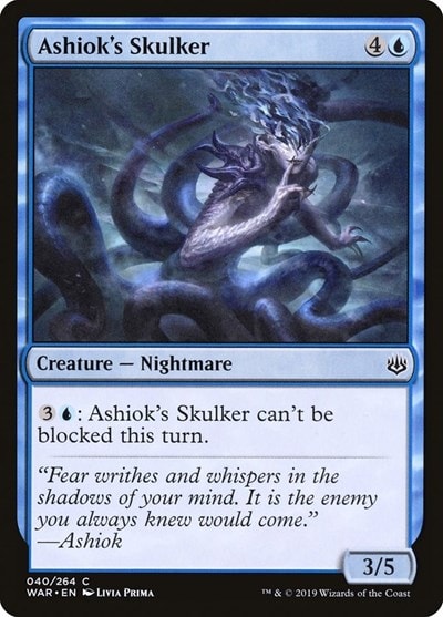 Ashiok's Skulker (WAR) #40 Common (Lightly Played) War of the Spark Magic: The Gathering: 2019