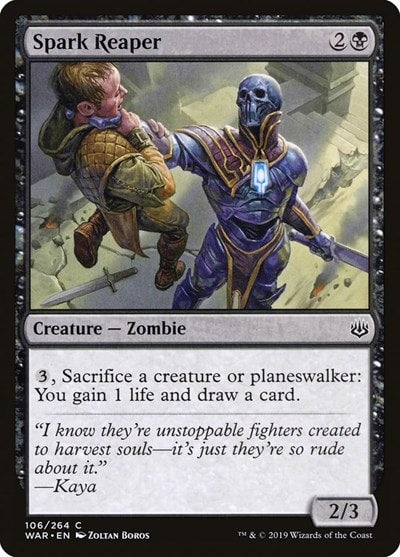 Spark Reaper (WAR) #106 Common War of the Spark Magic: The Gathering: 2019