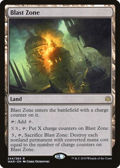 Blast Zone (WAR) #244 Rare (Near Mint) War of the Spark Magic: The Gathering: 2019