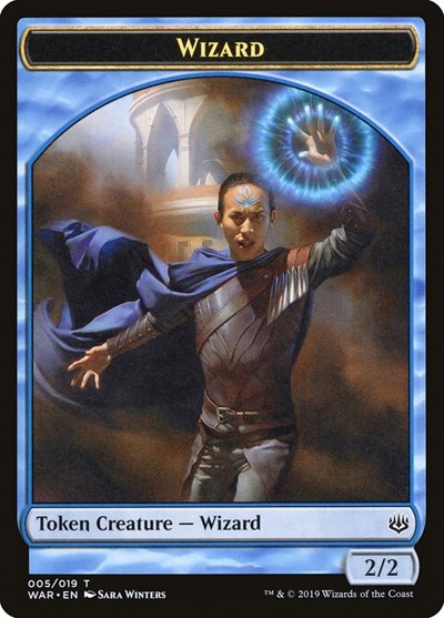 Wizard Token (WAR) #5 T (Lightly Played) War of the Spark Magic: The Gathering: 2019