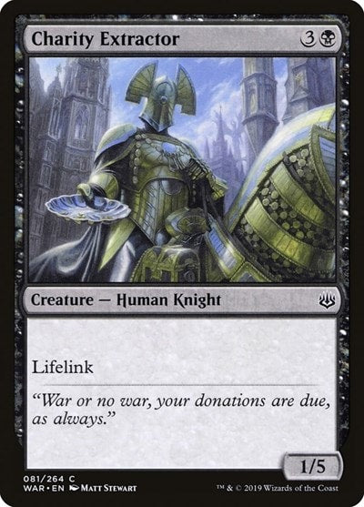 Charity Extractor (WAR) #81 Common War of the Spark Magic: The Gathering: 2019
