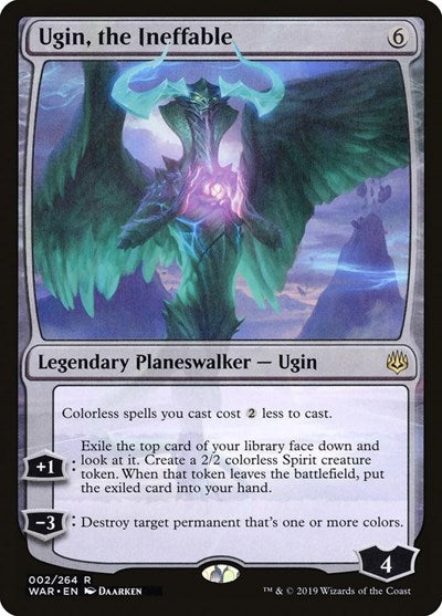 Ugin the Ineffable (WAR) #2 Rare (Near Mint) War of the Spark Magic: The Gathering: 2019