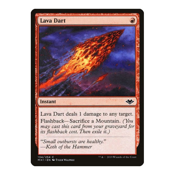 Lava Dart (MH1) #134 Common (Lightly Played) Modern Horizons Magic: The Gathering: 2019