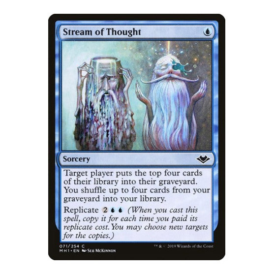 Stream of Thought (MH1) #71 Common (Lightly Played) Modern Horizons Magic: The Gathering: 2019