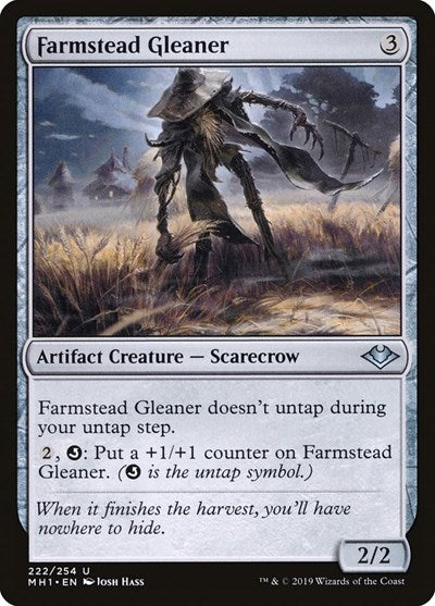 Farmstead Gleaner (MH1) #222 Uncommon (Moderately Played) Modern Horizons Magic: The Gathering: 2019