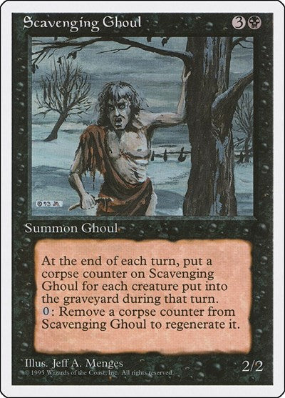 Scavenging Ghoul (4ED) #159 Uncommon (Lightly Played) Fourth Edition Magic: The Gathering: 1995