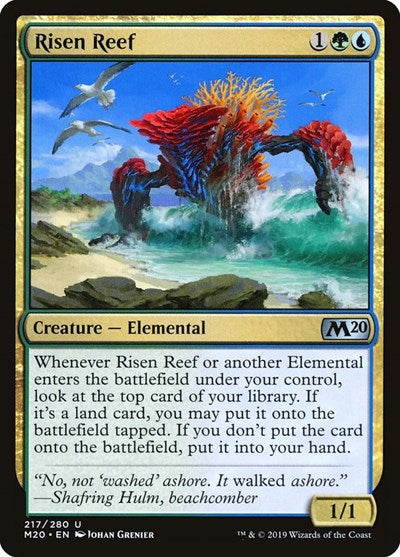 Risen Reef (M20) #217 Uncommon (Lightly Played) Core Set 2020 Magic: The Gathering: 2019