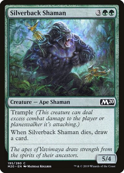 Silverback Shaman (M20) #195 Common (Lightly Played) Core Set 2020 Magic: The Gathering: 2019
