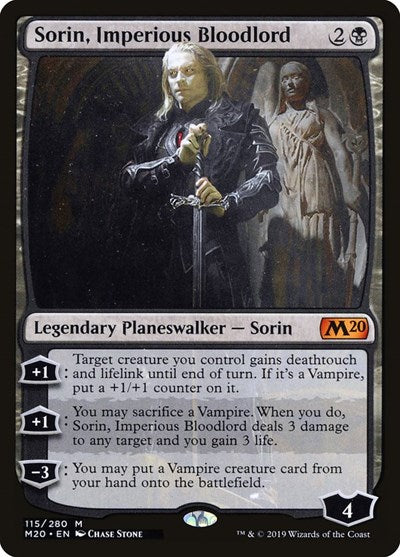 Sorin Imperious Bloodlord (M20) #115 Mythic Rare (Near Mint) Core Set 2020 Magic: The Gathering: 2019