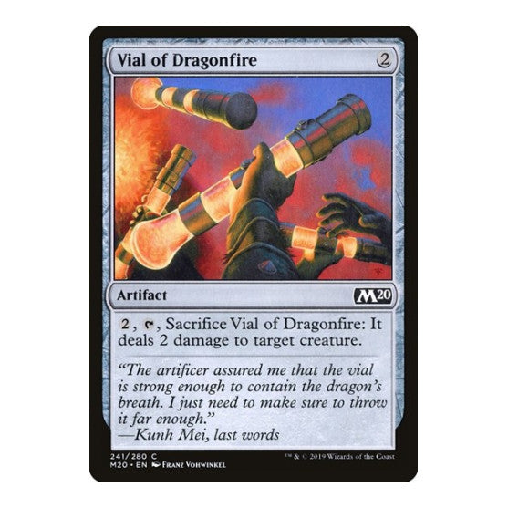 Vial of Dragonfire (M20) #241 Common (Lightly Played) Core Set 2020 Magic: The Gathering: 2019