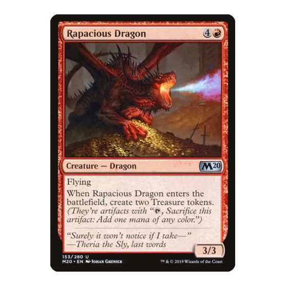 Rapacious Dragon (M20) #153 Uncommon (Lightly Played) Core Set 2020 Magic: The Gathering: 2019
