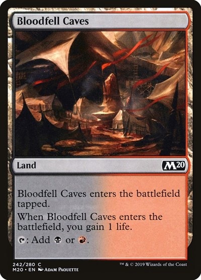 Bloodfell Caves (M20) #242 Common (Lightly Played) Core Set 2020 Magic: The Gathering: 2019