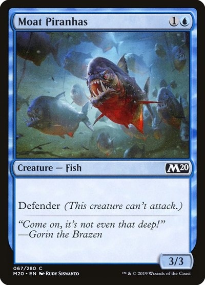 Moat Piranhas (M20) #67 Common (Lightly Played) Core Set 2020 Magic: The Gathering: 2019