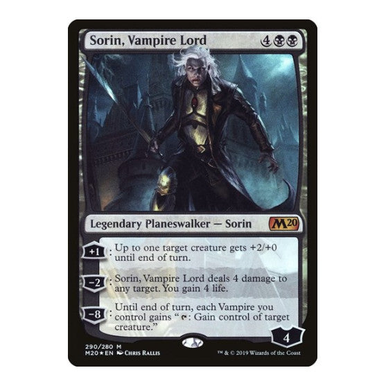 Sorin Vampire Lord (M20) #290 Mythic Rare (Foil Lightly Played) Core Set 2020 Magic: The Gathering: 2019