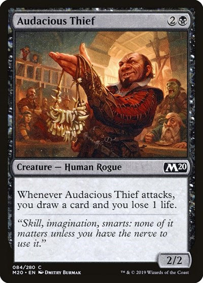Audacious Thief (M20) #84 Common (Lightly Played) Core Set 2020 Magic: The Gathering: 2019