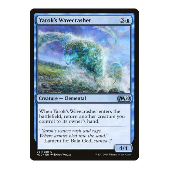 Yaroks Wavecrasher (M20) #81 Uncommon (Lightly Played) Core Set 2020 Magic: The Gathering: 2019