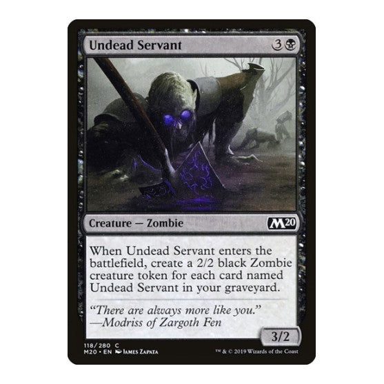 Undead Servant (M20) #118 Common Core Set 2020 Magic: The Gathering: 2019