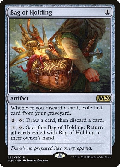 Bag of Holding (M20) #222 Rare (Lightly Played) Core Set 2020 Magic: The Gathering: 2019