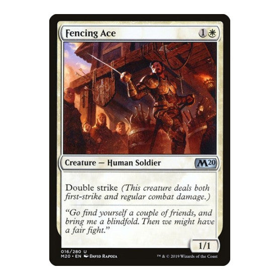 Fencing Ace (M20) #16 Uncommon (Lightly Played) Core Set 2020 Magic: The Gathering: 2019