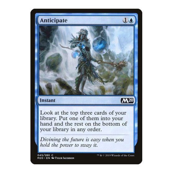 Anticipate (M20) #45 Common (Lightly Played) Core Set 2020 Magic: The Gathering: 2019