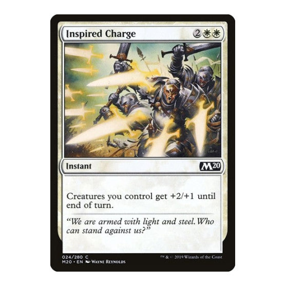 Inspired Charge (M20) #24 Common Core Set 2020 Magic: The Gathering: 2019