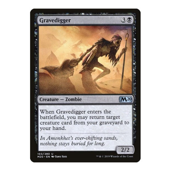 Gravedigger (M20) #103 Uncommon (Heavily Played) Core Set 2020 Magic: The Gathering: 2019