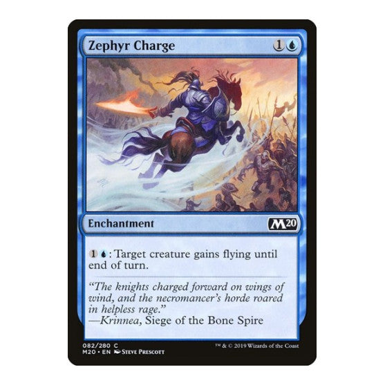 Zephyr Charge (M20) #82 Common (Lightly Played) Core Set 2020 Magic: The Gathering: 2019