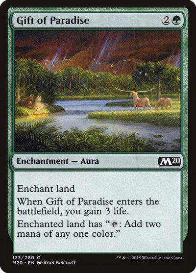 Gift of Paradise (M20) #173 Common (Moderately Played) Core Set 2020 Magic: The Gathering: 2019