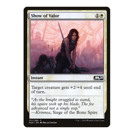 Show of Valor (M20) #311 Common Core Set 2020 Magic: The Gathering: 2019
