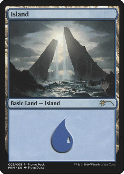 Island (PPM20) #2 P (Lightly Played) Promo Pack: Core Set 2020 Magic: The Gathering: 2019