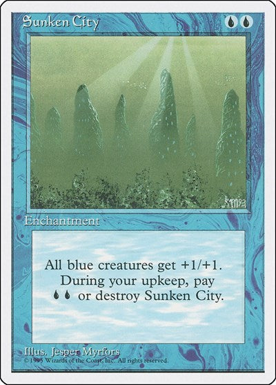 Sunken City (4ED) #106 Common (Lightly Played) Fourth Edition Magic: The Gathering: 1995