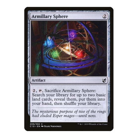 Armillary Sphere (C19) #209 Common (Lightly Played) Commander 2019 Magic: The Gathering: 2019