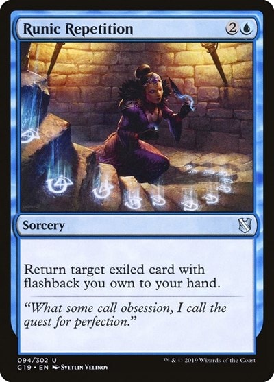 Runic Repetition (C19) #94 Uncommon (Lightly Played) Commander 2019 Magic: The Gathering: 2019