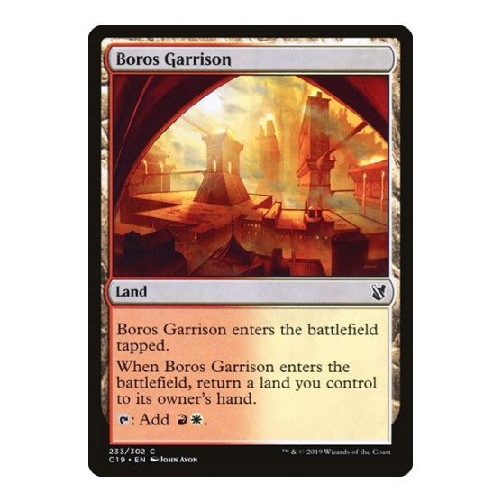 Boros Garrison (C19) #233 Common (Lightly Played) Commander 2019 Magic: The Gathering: 2019