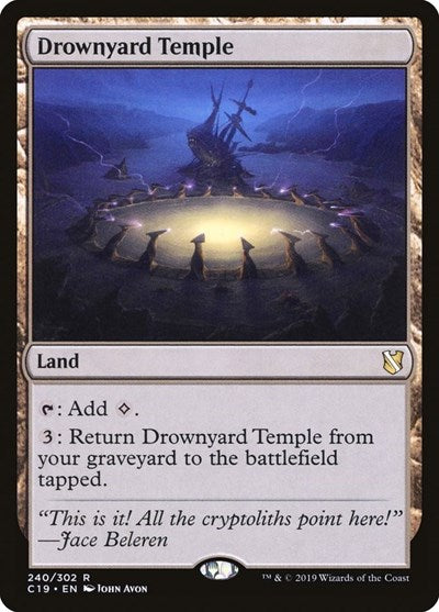 Drownyard Temple (C19) #240 Rare (Lightly Played) Commander 2019 Magic: The Gathering: 2019