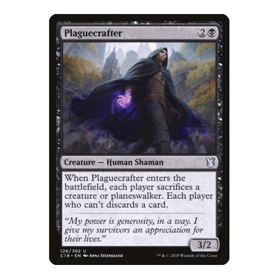 Plaguecrafter (C19) #126 Uncommon (Lightly Played) Commander 2019 Magic: The Gathering: 2019
