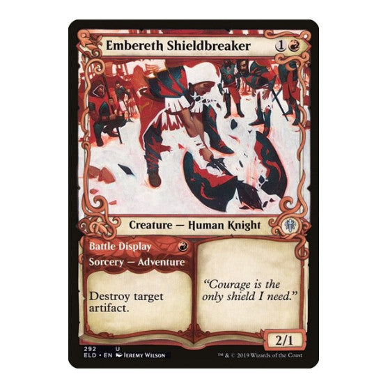 Embereth Shieldbreaker Showcase (ELD) #292 Uncommon (Lightly Played) Throne of Eldraine Magic: The Gathering: 2019