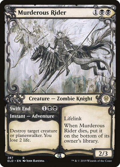 Murderous Rider Showcase (ELD) #287 Rare (Near Mint) Throne of Eldraine Magic: The Gathering: 2019